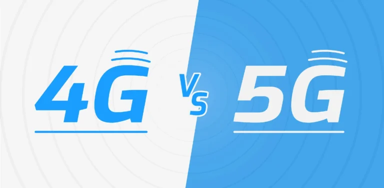 Illustration af 4G vs. 5G
