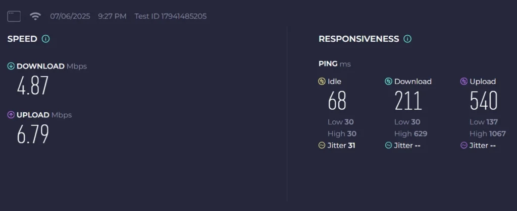 Telenor 5G internet hastighedstest resultater