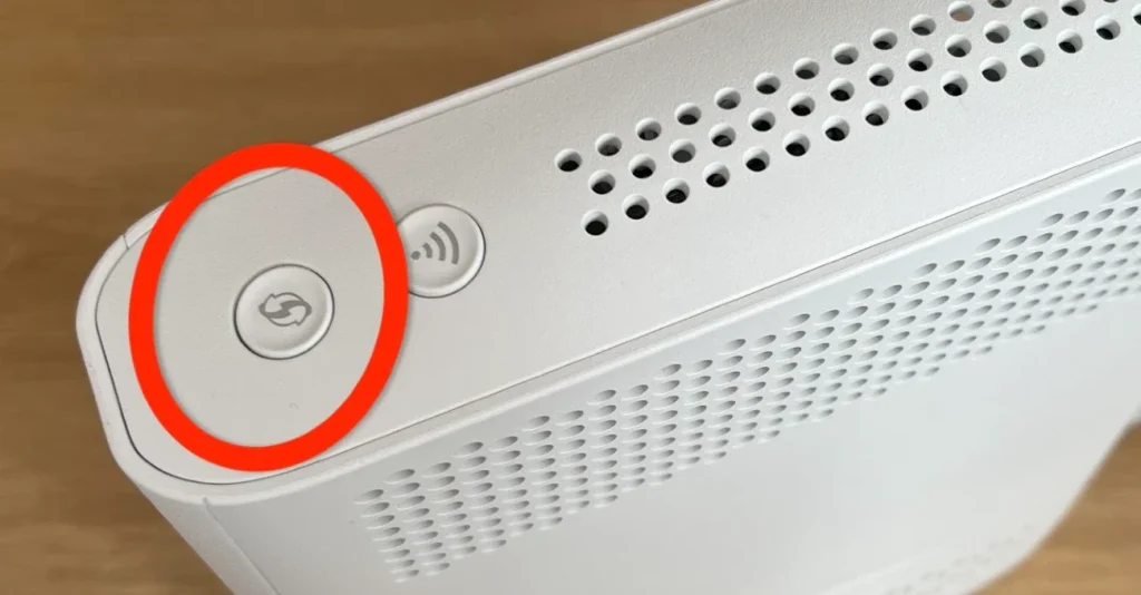 WPS-knap på trådløs router
