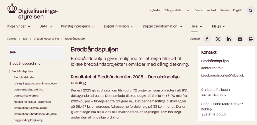 Bredbåndspuljen 2026 fibernet