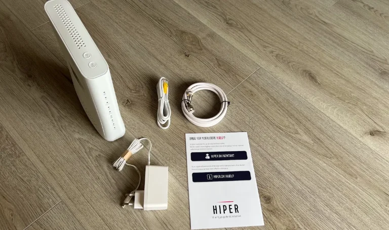 Hiper udstyr ved bestilling af kabel-TV bredbånd