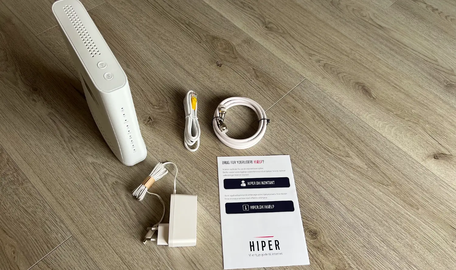 Hiper udstyr ved bestilling af kabel-TV bredbånd